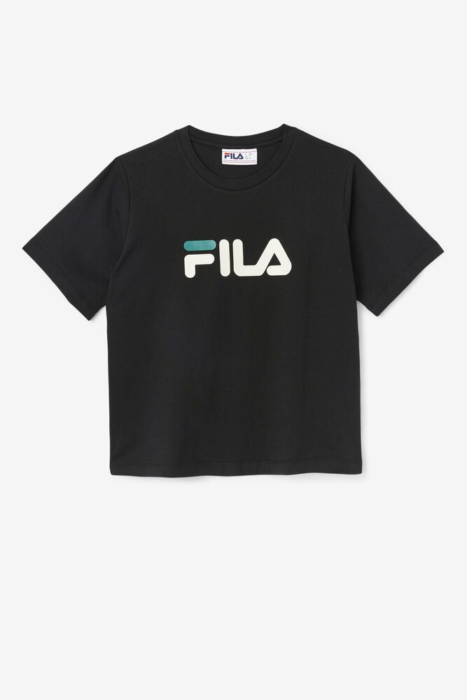 Fila Naisten Paidat Thea Mustat - EFYP-51406